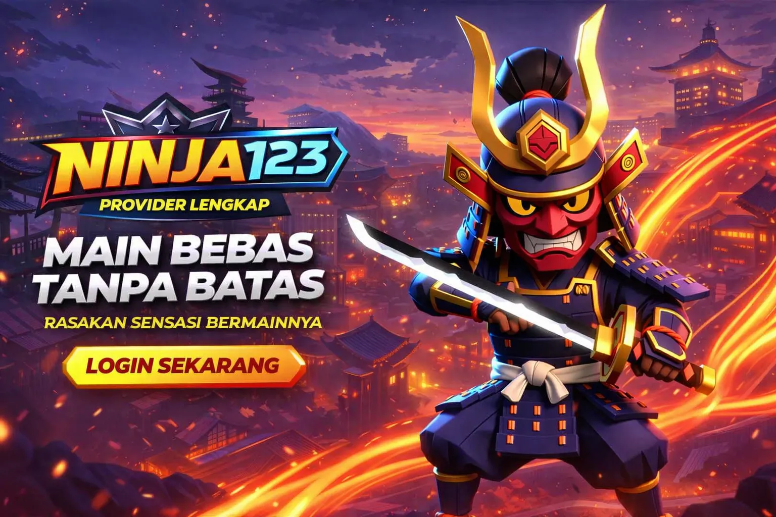 NINJA123 Login • Masuk Dunia Ninja Seru di Gaming Arcade!